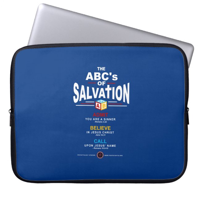 ABCs of Salvation Laptop Sleeve (Front)
