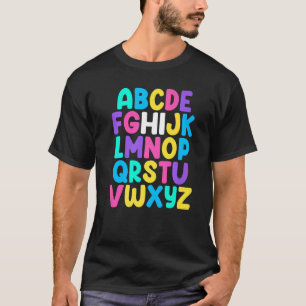 ABCs Pre K Kindergarten Hi Alphabet Back To School T-Shirt