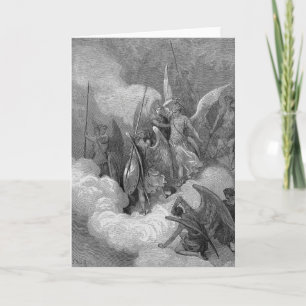 Abdiel Attacks Satan Card