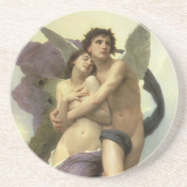 Abduction (aka Ravishment) of Psyche by Bouguereau Coaster (Front)