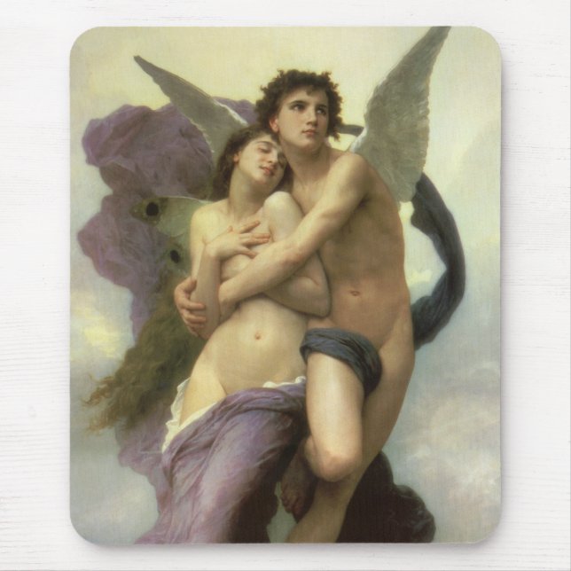 Abduction (aka Ravishment) of Psyche by Bouguereau Mouse Pad (Front)