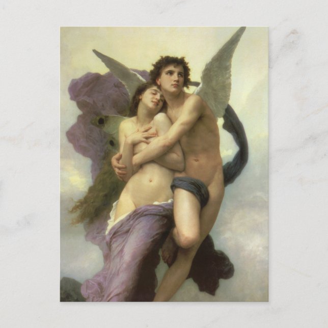 Abduction (aka Ravishment) of Psyche by Bouguereau Postcard (Front)