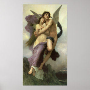 Abduction (aka Ravishment) of Psyche by Bouguereau Poster