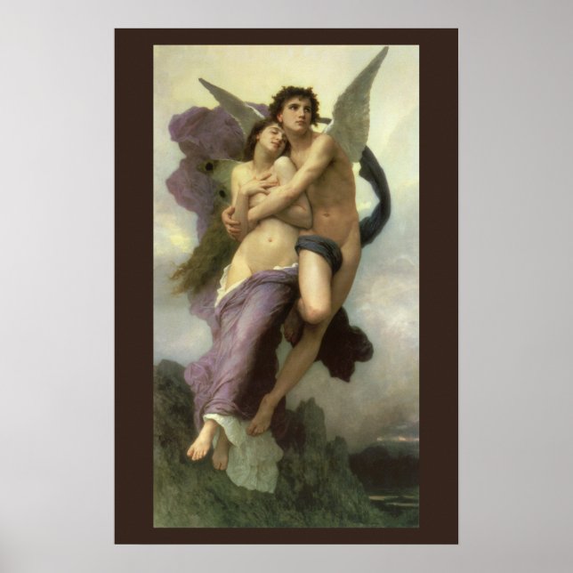 Abduction (aka Ravishment) of Psyche by Bouguereau Poster (Front)