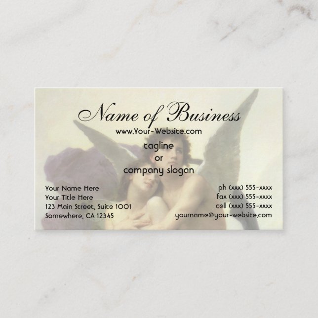 Abduction (Ravishment) of Psyche by Bouguereau Business Card (Front)