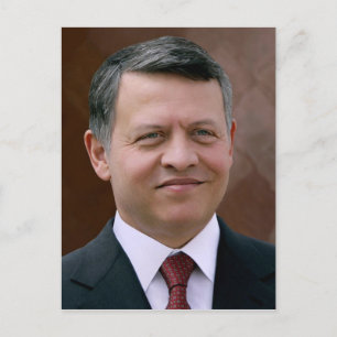 Abdullah II ibn al-Hussein, King of Jordan Postcard