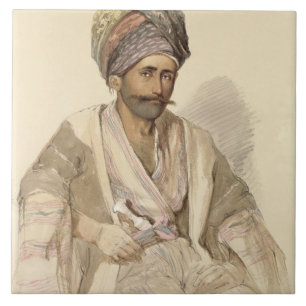 Abdullah - Kurd from Bitlis, 1852 Ceramic Tile