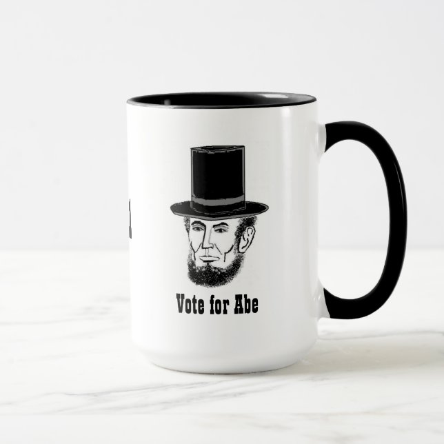 Abe Lincoln campaign mug (Right)