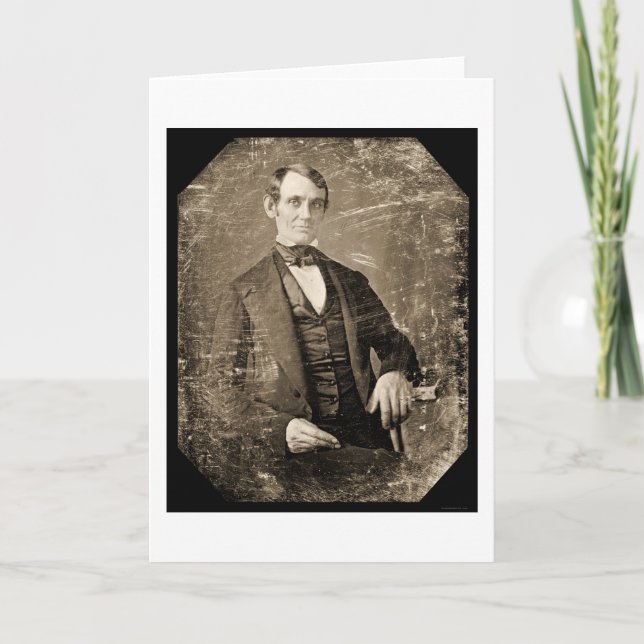 Abe Lincoln Daguerreotype 1846 Card (Front)