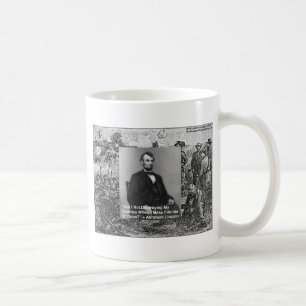 Abe Lincoln "Destroy Enemies" Wisdom Quote Gifts Coffee Mug
