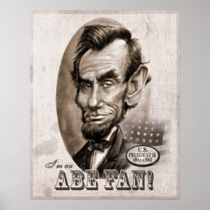 Abe Lincoln Fan Poster