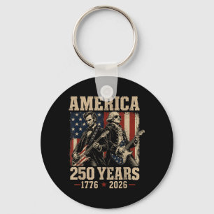Abe Lincoln Founding Father Guitar 250th Key Ring