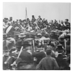 Abe Lincoln Gettysburg Address: End of Civil War Ceramic Tile