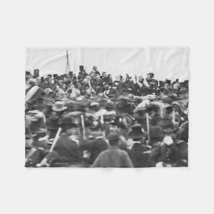 Abe Lincoln Gettysburg Address: End of Civil War Fleece Blanket