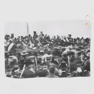 Abe Lincoln Gettysburg Address: End of Civil War Golf Towel