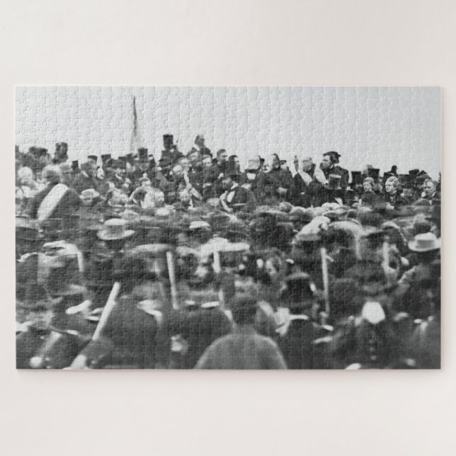 Abe Lincoln Gettysburg Address: End of Civil War Jigsaw Puzzle (Horizontal)