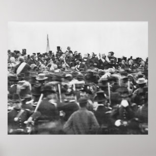 Abe Lincoln Gettysburg Address: End of Civil War Poster