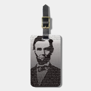 Abe Lincoln Gettysburg Address Luggage Tag