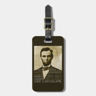 Abe Lincoln Luggage Tag