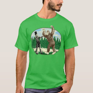 ABE Lincoln Sasquatch Hunter Bigfoot T-Shirt