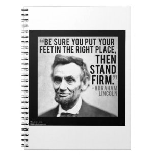 Abe Lincoln & "Stand Firm" Quote Notebook