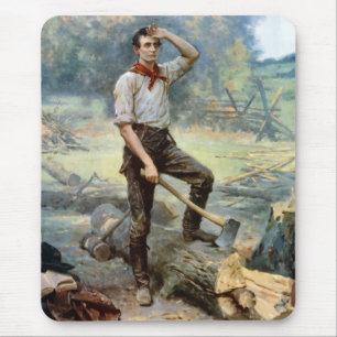 Abe Lincoln -- The Rail Splitter Mouse Pad