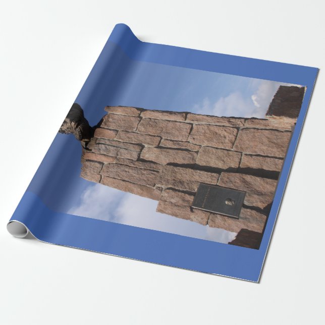 Abe Lincoln Wrapping Paper (Unrolled)