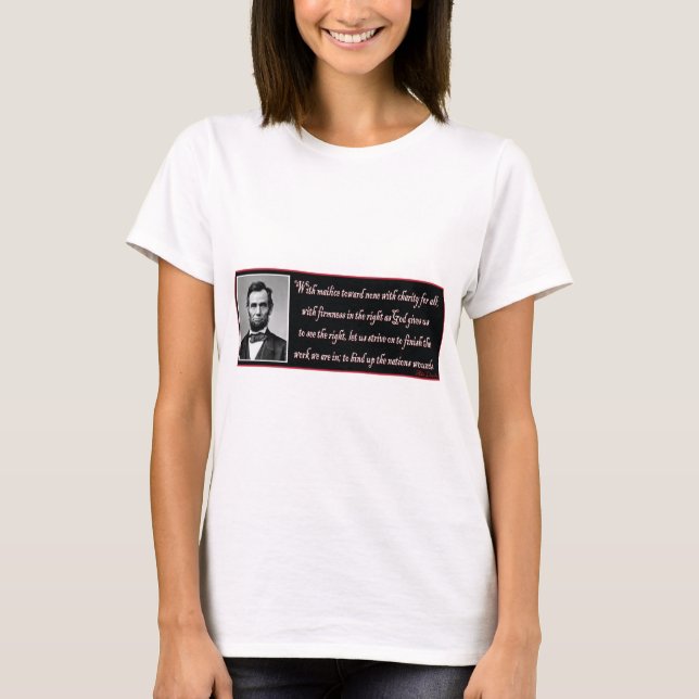 Abe-With-Mailce-Towards-None T-Shirt (Front)