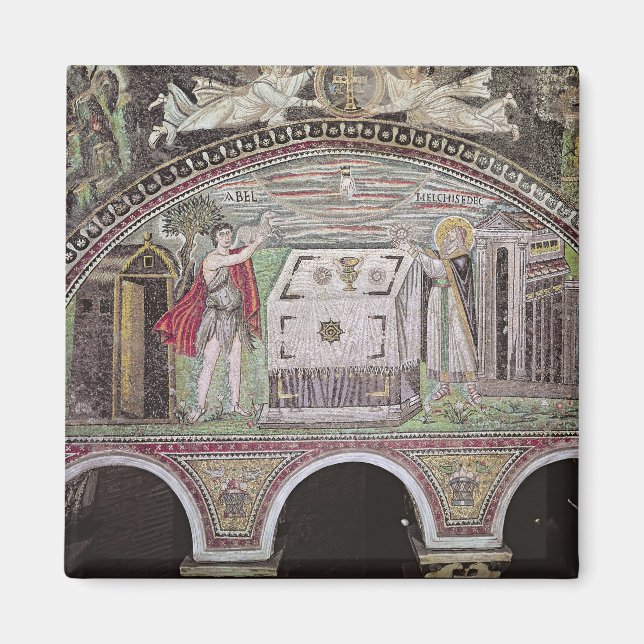 Abel and Melchisedech offering at the Altar Magnet (Front)
