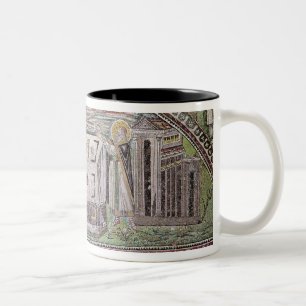 Abel and Melchisedech offering at the Altar Two-Tone Coffee Mug