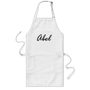 Abel name long apron