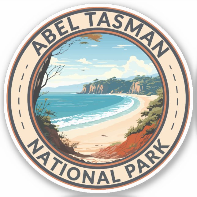 Abel Tasman National Park New Zealand Travel Retro (Front)