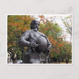 abel tasman statue postcard