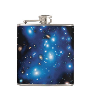Abell 2744 Pandora Galaxy Cluster Space Photo Hip Flask
