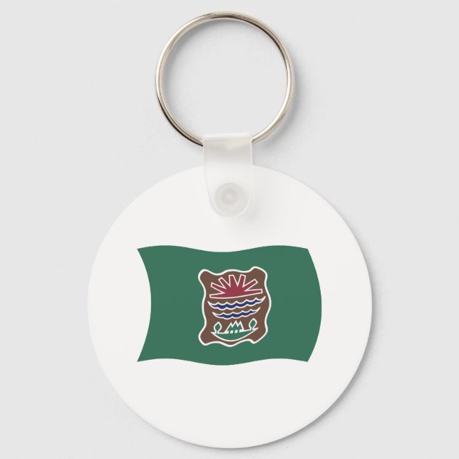 Abenaki Tribe Flag Keychain (Front)