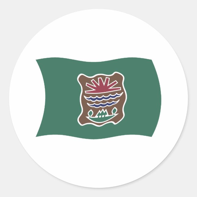 Abenaki Tribe Flag Sticker (Front)