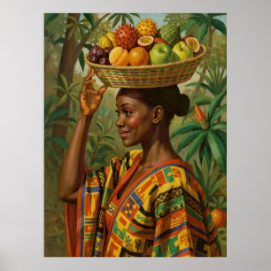 “Abeni”, Her Own Fruit – Black History Celebration Poster