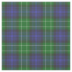 Abercrombie Blue Green Tartan Plaid Scottish Fabric