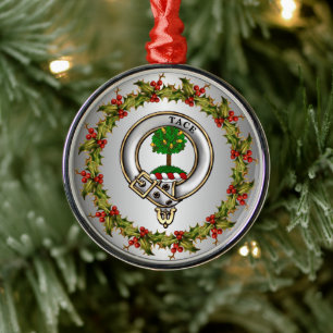 Abercrombie Clan Badge Metal Ornament