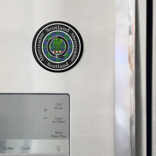 Abercrombie Clan Badge & Tartan Magnet