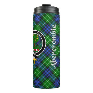 Abercrombie Clan Badge & Tartan Thermal Tumbler
