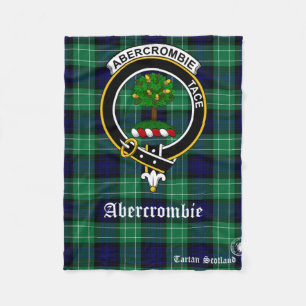 Abercrombie Clan Tartan Scotland Fleece Blanket