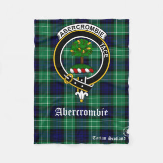 Abercrombie Clan Tartan Scotland Fleece Blanket