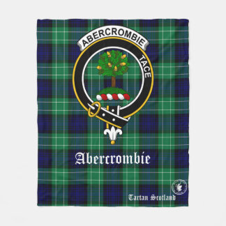 Abercrombie Clan Tartan Scotland Fleece Blanket