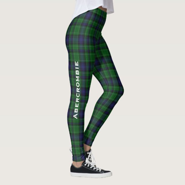 Abercrombie Custom Tartan Plaid Leggings (Right)