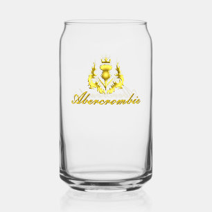 Abercrombie Gold Crowned Thistle Can Glass