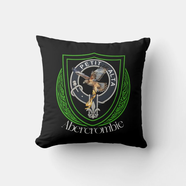Abercrombie Scottish Clan Crest Cushion (Front)