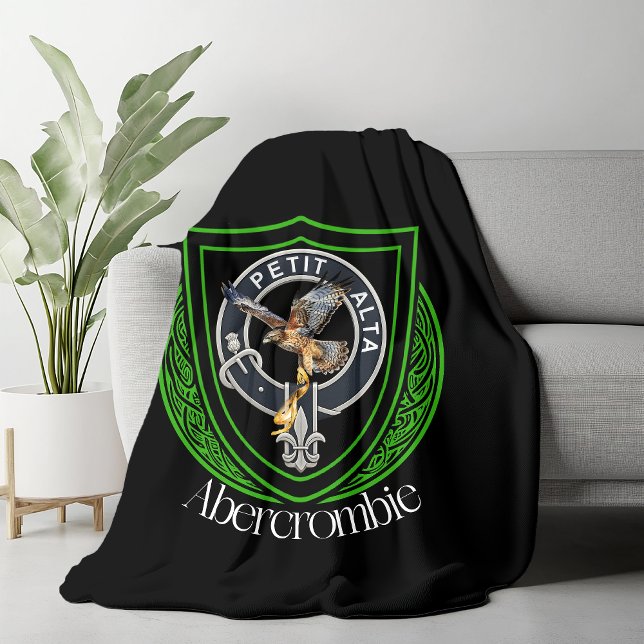 Abercrombie Scottish Clan Crest Fleece Blanket (Creator Uploaded)