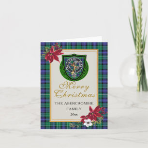 Abercrombie Scottish Clan Tartan & Crest Card