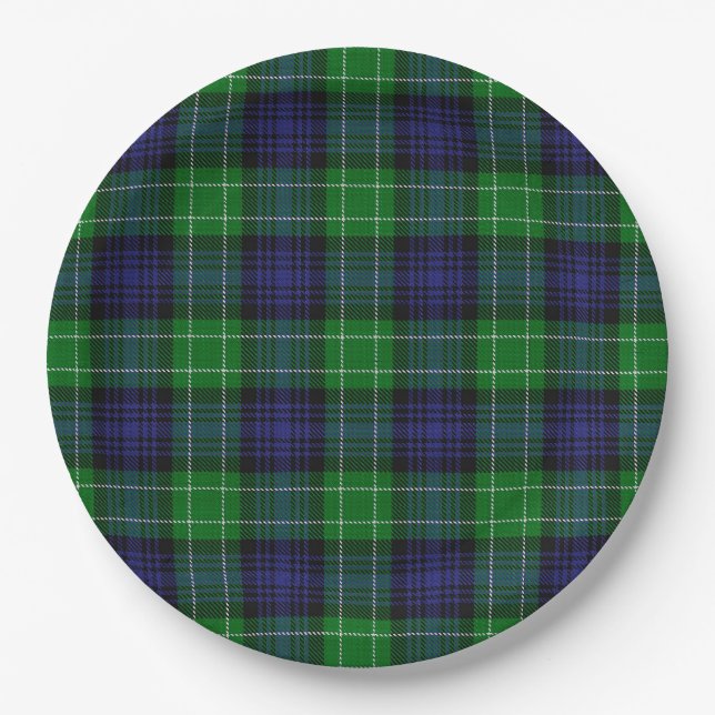 Abercrombie Tartan Paper Plate (Front)